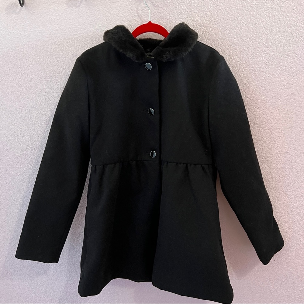 Gymboree girls black coat size large 10/12